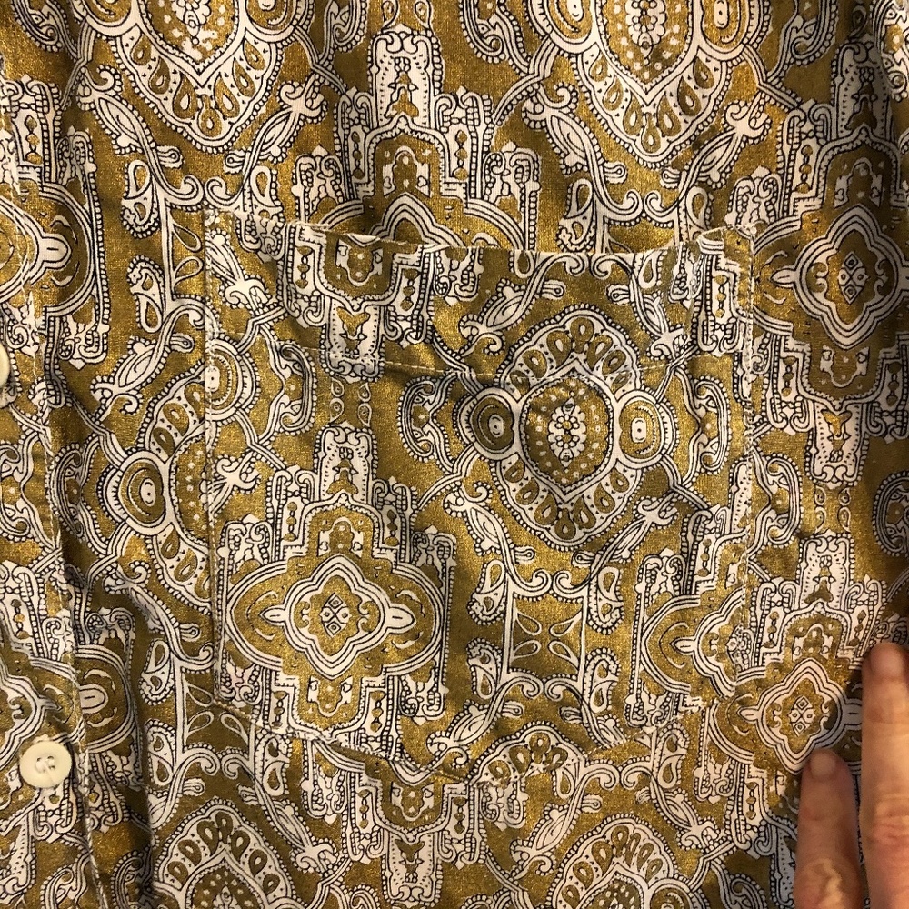 Vintage 80's Limited Express 1987 Collection White/Gold tunic shirt - Picture 4 of 5